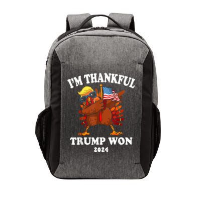 IM Thankful Trump Won Thanksgiving Trump Autumn Turkey 2024 Vector Backpack