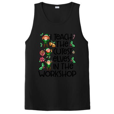 I Teach The Cutest In The Workshop Cute Gift Teacher Christmas Gift PosiCharge Competitor Tank