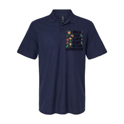 I Teach The Cutest In The Workshop Cute Gift Teacher Christmas Gift Softstyle Adult Sport Polo