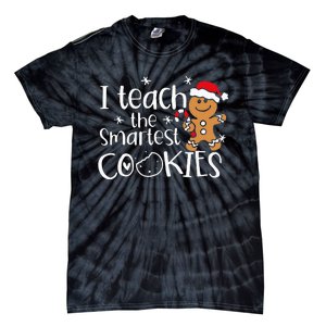 I Teach The Smartest Cookies Christmas Gingerbread Santa Hat  Tie-Dye T-Shirt