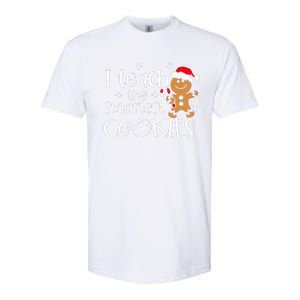 I Teach The Smartest Cookies Christmas Gingerbread Santa Hat  Softstyle CVC T-Shirt