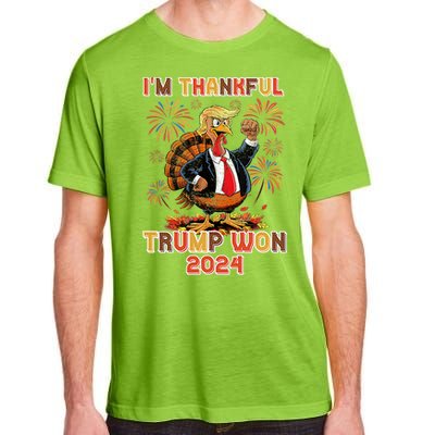 IM Thankful Trump Won 2024 Adult ChromaSoft Performance T-Shirt