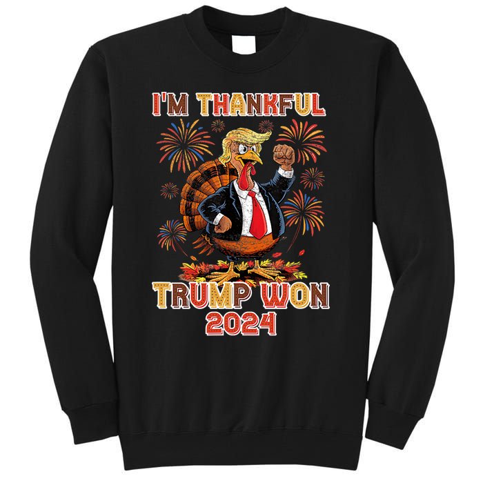 IM Thankful Trump Won 2024 Tall Sweatshirt