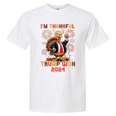 IM Thankful Trump Won 2024 Garment-Dyed Heavyweight T-Shirt