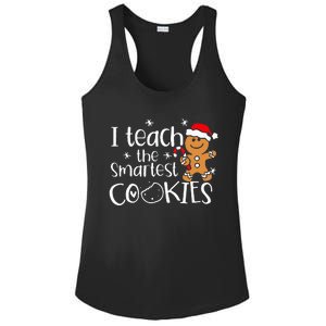 I Teach The Smartest Cookies Christmas Gingerbread  Ladies PosiCharge Competitor Racerback Tank