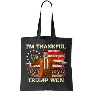 Im Thankful Trump Won Thanksgiving Turkey Fall Women Tote Bag