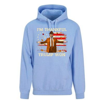 Im Thankful Trump Won Thanksgiving Turkey Fall Women Unisex Surf Hoodie