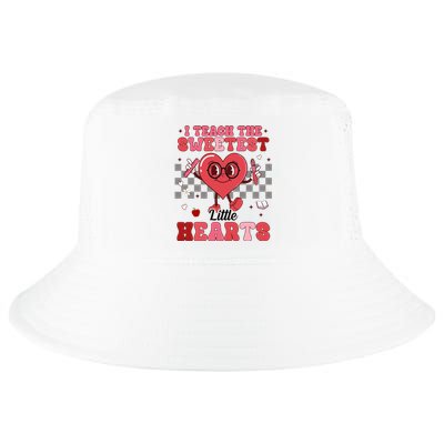 I Teach The Sweetest Little Hearts Valentines Day Teacher Cool Comfort Performance Bucket Hat