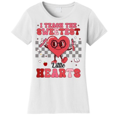 I Teach The Sweetest Little Hearts Valentines Day Teacher Women's T-Shirt