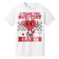 I Teach The Sweetest Little Hearts Valentines Day Teacher Kids T-Shirt