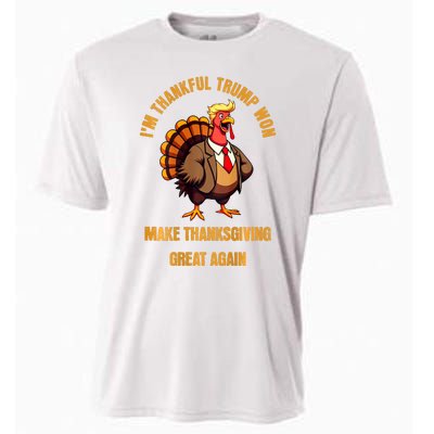 IM Thankful Trump Won (On Back) Make Thanksgiving Great Cooling Performance Crew T-Shirt