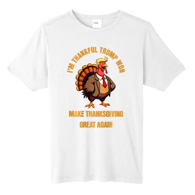 IM Thankful Trump Won (On Back) Make Thanksgiving Great Tall Fusion ChromaSoft Performance T-Shirt