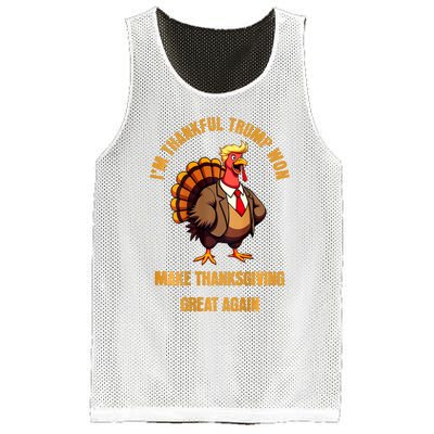 IM Thankful Trump Won (On Back) Make Thanksgiving Great Mesh Reversible Basketball Jersey Tank