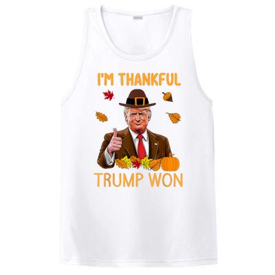 Im Thankful Trump Won Thanksgiving Turkey Fall PosiCharge Competitor Tank