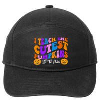 I Teach The Cutest Pumpkins In The Patch Halloween Teacher 7-Panel Snapback Hat