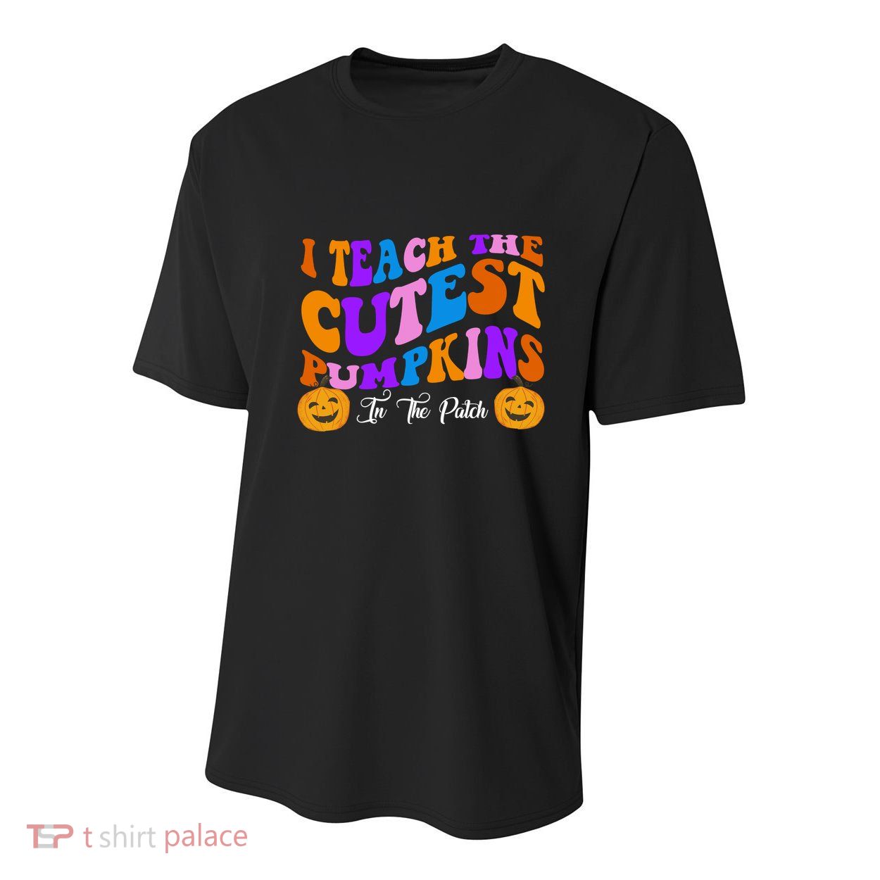 I Teach The Cutest Pumpkins In The Patch Halloween Teacher Youth Performance Sprint T-Shirt