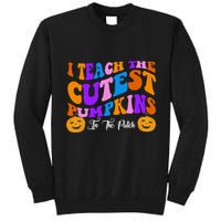 I Teach The Cutest Pumpkins In The Patch Halloween Teacher Tall Sweatshirt