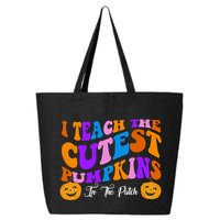 I Teach The Cutest Pumpkins In The Patch Halloween Teacher 25L Jumbo Tote