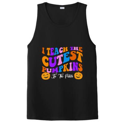 I Teach The Cutest Pumpkins In The Patch Halloween Teacher PosiCharge Competitor Tank