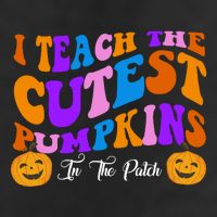 I Teach The Cutest Pumpkins In The Patch Halloween Teacher Golf Towel