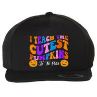 I Teach The Cutest Pumpkins In The Patch Halloween Teacher Wool Snapback Cap