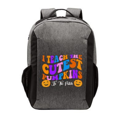 I Teach The Cutest Pumpkins In The Patch Halloween Teacher Vector Backpack