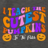 I Teach The Cutest Pumpkins In The Patch Halloween Teacher Vector Backpack
