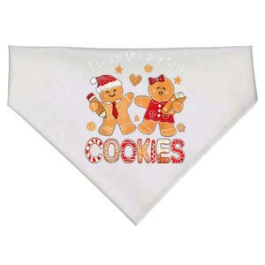 I Teach The Smartest Cookies Christmas Groovy Teacher Xmas USA-Made Doggie Bandana