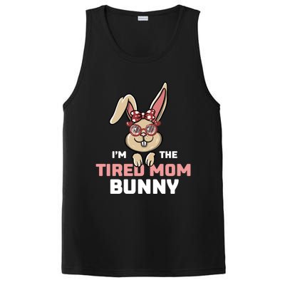 I'm The Tired Mom Bunny Matching Family Easter Party Gift PosiCharge Competitor Tank