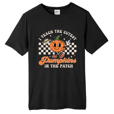 I Teach The Cutest Pumpkins In The Patch Teacher Halloween Tall Fusion ChromaSoft Performance T-Shirt