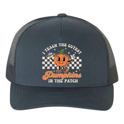 I Teach The Cutest Pumpkins In The Patch Teacher Halloween Yupoong Adult 5-Panel Trucker Hat