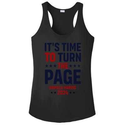 ItS Time To Turn The Page Kamala Harris For President 2024 Ladies PosiCharge Competitor Racerback Tank