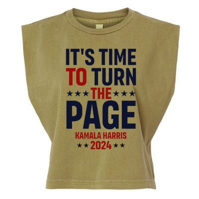 ItS Time To Turn The Page Kamala Harris For President 2024 Garment-Dyed Women's Muscle Tee