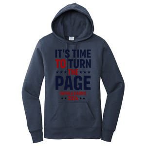 ItS Time To Turn The Page Kamala Harris For President 2024 Women's Pullover Hoodie