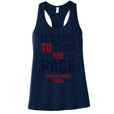 ItS Time To Turn The Page Kamala Harris For President 2024 Women's Racerback Tank