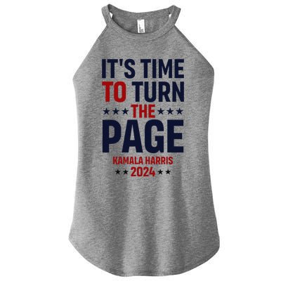 ItS Time To Turn The Page Kamala Harris For President 2024 Women's Perfect Tri Rocker Tank