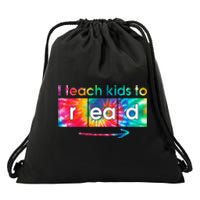 I Teach To Read Tie Dye Science of Reading Drawstring Bag