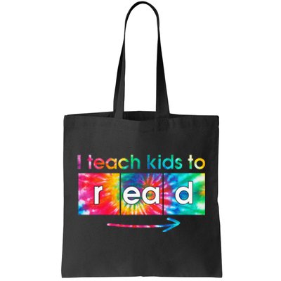 I Teach To Read Tie Dye Science of Reading Tote Bag