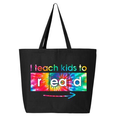 I Teach To Read Tie Dye Science of Reading 25L Jumbo Tote