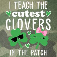 I Teach The Cutest Clovers In The Patch St Patrick's Day Teacher Legacy Tie Dye Trucker Hat