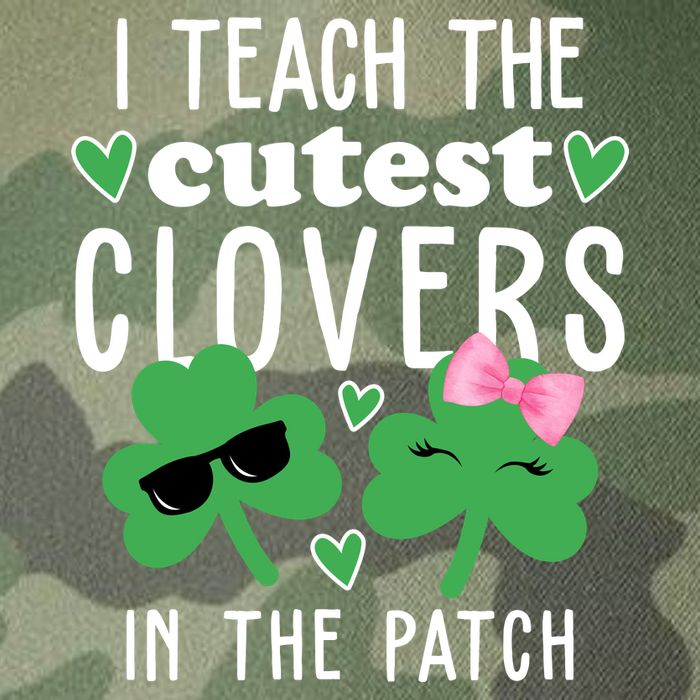 I Teach The Cutest Clovers In The Patch St Patrick's Day Teacher Legacy Tie Dye Trucker Hat