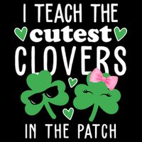 I Teach The Cutest Clovers In The Patch St Patrick's Day Teacher 16 in Basic Backpack