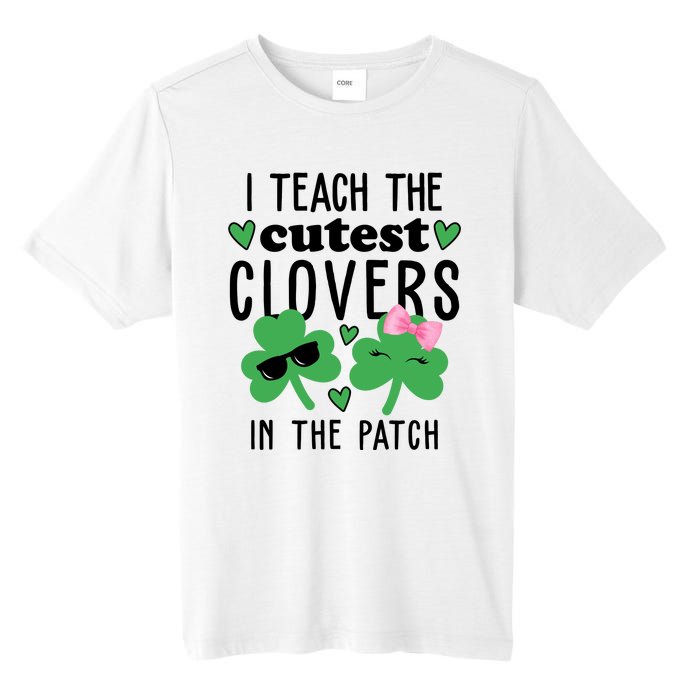 I Teach The Cutest Clovers In The Patch St Patrick's Day Teacher Tall Fusion ChromaSoft Performance T-Shirt