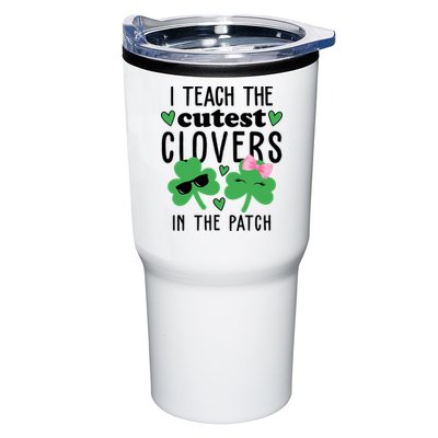 I Teach The Cutest Clovers In The Patch St Patrick's Day Teacher Tumbler