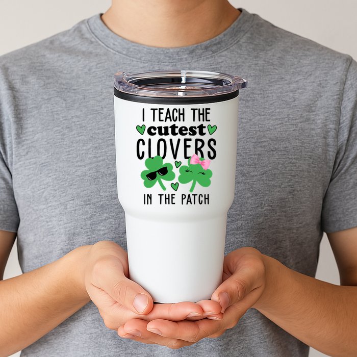 I Teach The Cutest Clovers In The Patch St Patrick's Day Teacher Tumbler