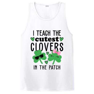 I Teach The Cutest Clovers In The Patch St Patrick's Day Teacher PosiCharge Competitor Tank