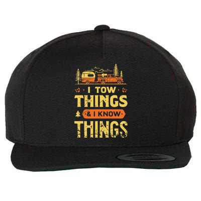 I Tow Things And I Know Things Wool Snapback Cap