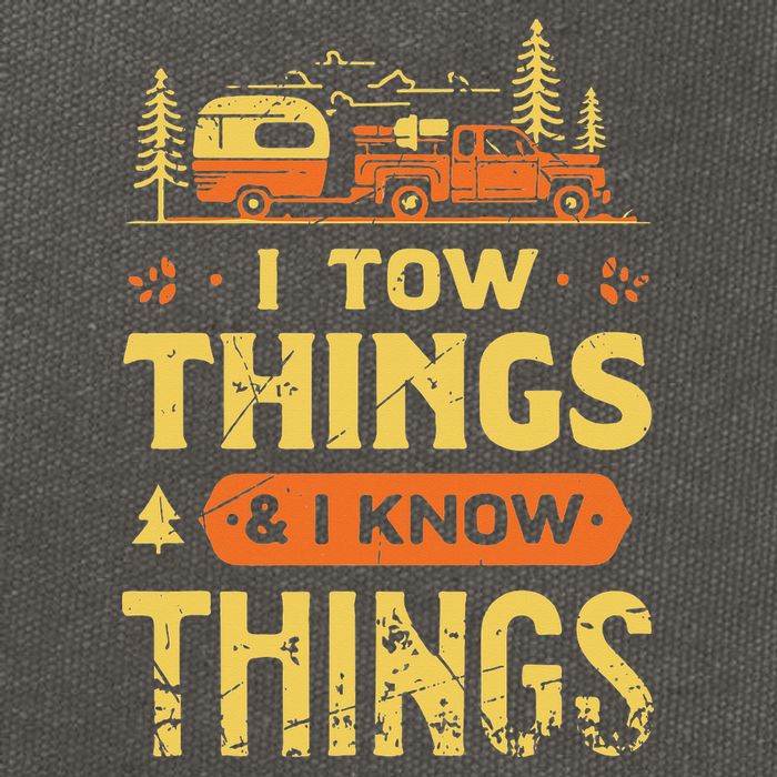 I Tow Things And I Know Things Cotton Canvas Backpack