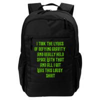 I Took The Lyrics Of Defying Gravity And Really Held Space With That Daily Commute Backpack