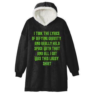 I Took The Lyrics Of Defying Gravity And Really Held Space With That Hooded Wearable Blanket